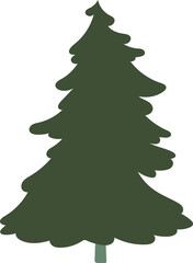 Hand drawn christmas tree