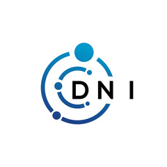 DNI letter logo design on  white background. DNI creative initials letter logo concept. DNI letter design.