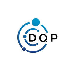 DQP letter logo design on  white background. DQP creative initials letter logo concept. DQP letter design.