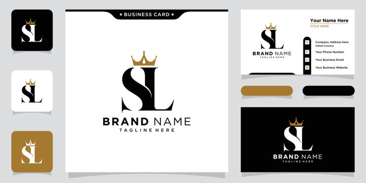 Initial SL Letter Logo Vector Element. Initial Logo Template S and L