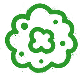 Christmas wreath spray paint