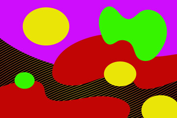 Fototapeta na wymiar Abstract colorful liquid shapes. Vector illustration.
