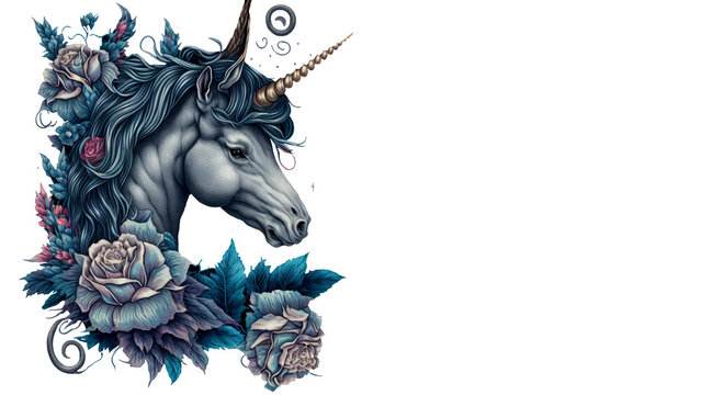 Freebies Last Unicorn Tattoo Design by TattooSavage on DeviantArt