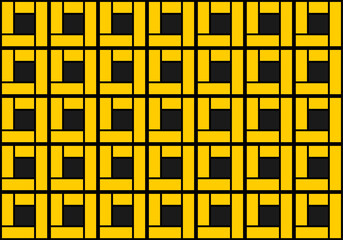 Yellow geometric mosaic background vector illustration. Abstract vector background for use in design. Geometry pattern.