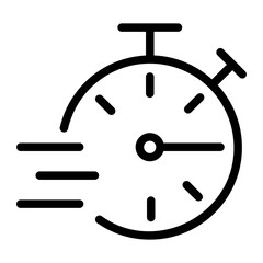 stopwatch line icon