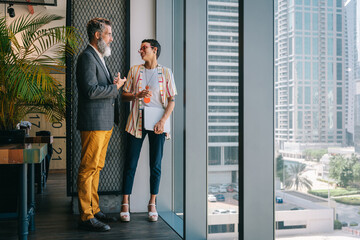 Discussing business projects