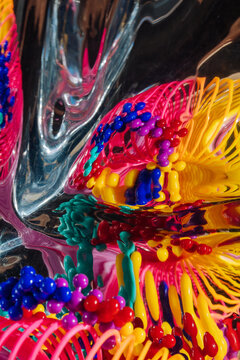 Abstract image with plastic toy.