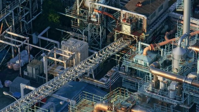 産業施設の空撮