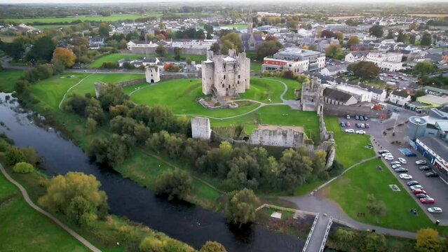 Trim Castle in the Boyne Valley Country Meath. Built in 1172 by Hugh De Lacy