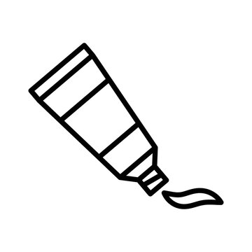 recommend clip art: tooth paste icon vector design template in white background