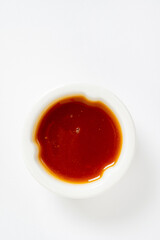 asian sauce on the white background