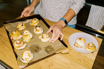 Flashy lo-fi image of homemade cheesy snack