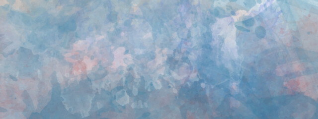 Blue watercolor paint background. Watercolor blue texture background.