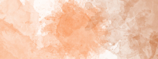 Abstract Orange Watercolor Background. watercolor orange painted background.