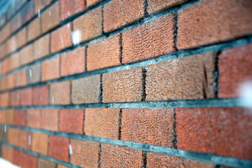 red Brick wall perspective background