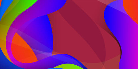 Dot red purple wave line light gradient dark background. Abstract technology big data digital background.