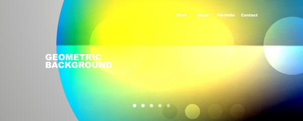 Geometric flowing shapes abstract background. Vector Illustration For Wallpaper, Banner, Background, Card, Book Illustration, landing page