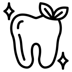 fresh teeth clean dental hygienic icon