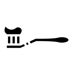 toothpaste toothbrush hygienic dental icon