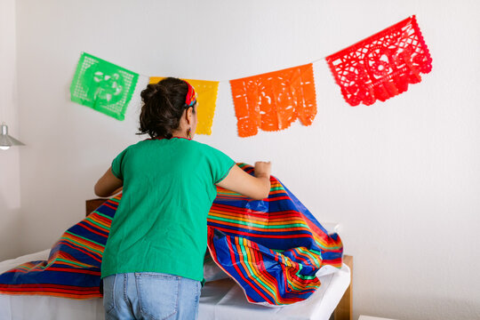 Mexican setting home altar