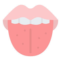 tongue organ mouth dental icon