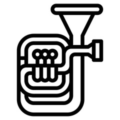 tuba instrument musical music icon