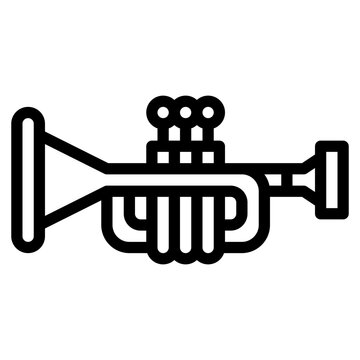 trumpet instrument musical music icon