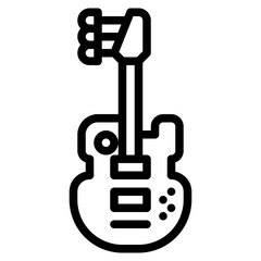 electronic guitar instrument musical music icon
