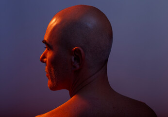 head shot portrait of mid age man