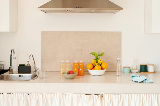 Fresh food on a kitchen counter