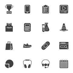 Basic vector icons set