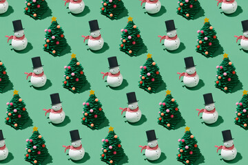 Collection Of Xmas Ornaments With Copy Space