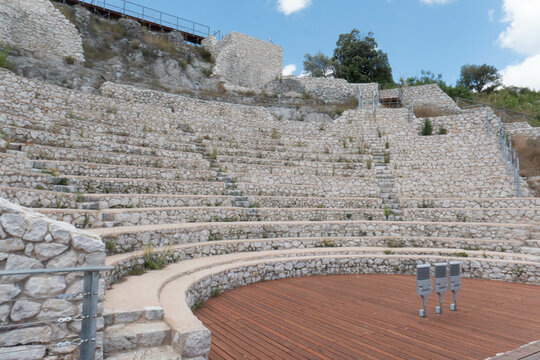Archeological Theater Temple Complex of Pietravairano, Campania, Italy