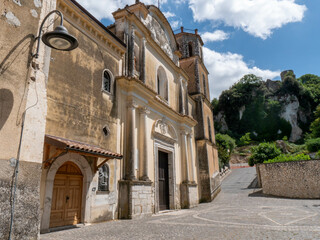 Fototapeta premium Pietravairano, a medieval village in the province of Caserta, Italy.