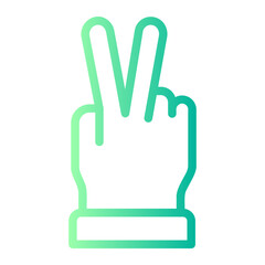 victory gradient icon