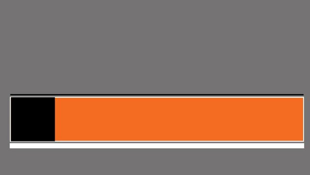 Orange, black and white colored simple lower third with Netherlands flag colors in 4K 60FPS, sports lower third, football, cricket, soccer, basketball, volleyball lower third animation.