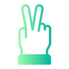 Obraz premium victory gradient icon