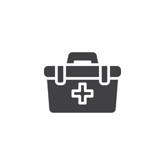 First aid kit vector icon