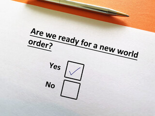 Questionnaire about election