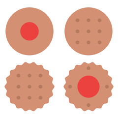 biscuit sweets jam bakery icon