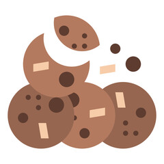 cookie sweets chocolate bakery icon