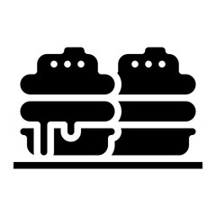 choux paste aklare cream sweets bakery icon