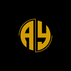 Circle letter logo design 'AY'