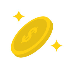 Illustration graphic of Coin. Perfect for banner, social media, etc.