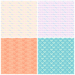 Line seamless pattern, Abstract geometric background, Abstract pattern simple shape, Line background set, vector illustration.