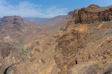 Volcanic Lanscape, Valley In Roque Nublo. 