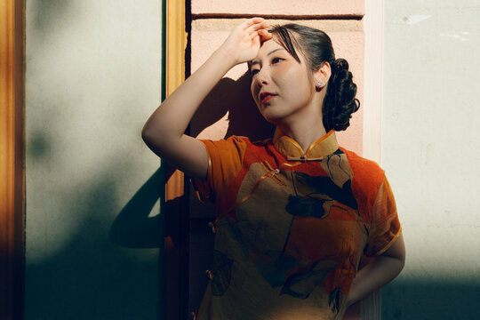 Elegant Asian woman portrait