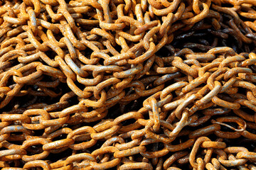 Rusty chains background