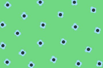 floret pattern illustration small flower pattern yellow green