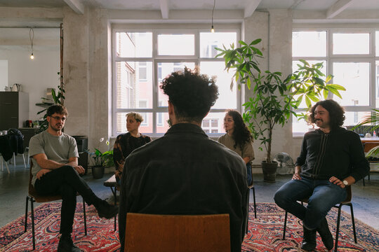 Group Therapy With Anonymous Male Counsellor